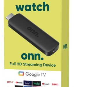 Onn Android TV Stick 5-Year Plan – Full HD Streaming with Wi-Fi & Voice Remote